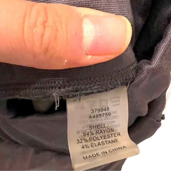 Universal Standard Ponte Pull-on Comfortable Charcoal Gray Straight Leg Pants XS - Picture 5 of 8